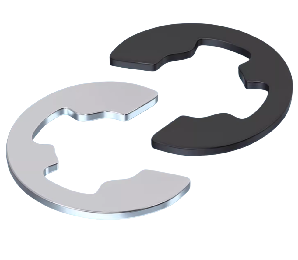 General Industry 304 Stainless Steel DIN6799 M2.3-M10 E Clip Split Washer Circlip Retaining Ring for Shaft Fastener