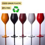 Reusable Food Grade Plastic Acrylic Champagne Flutes Dishwasher Safe Veuve