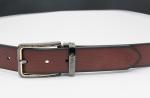 3.5cm Width Gents Leather Belt With Zinc Alloy Buckle Light Brown Color