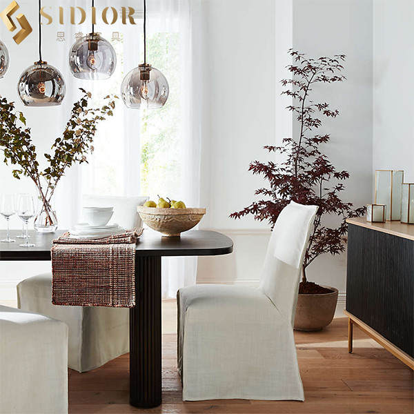 Northern Rectangular Birch Plywood Dining Table Black 220cm Length