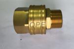 Brass Straight Through Hydraulic Quick Connect Male Thread Couplings ST Series
