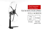 52cm Hologram Fan Display , Acrylic Cover Led 3d Holographic Projector