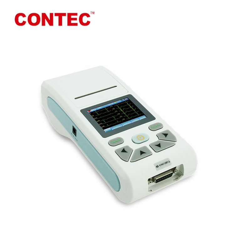 Touch Screen Physical Examination Instruments Hand Held 3 Channel Ecg Machine