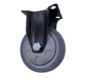 Quality Heavy Duty Industrial TPR Caster Wheels Rigid 125MM wholesale