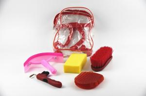 Quality 20*8*18 cm Horse Grooming Set PVC Multi - Colored Customize Logo Printing wholesale