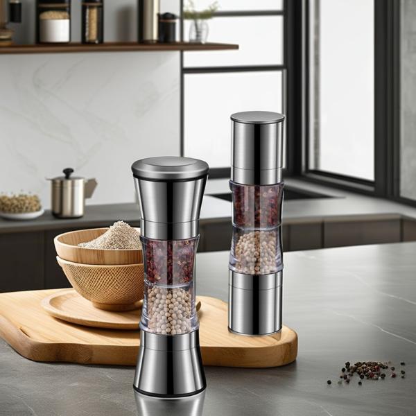 Adjustable Coarseness Bamboo Salt Pepper Grinder Mill Manual Kitchen Supplies
