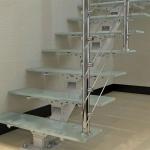 1000mm Width Straight Flight Staircase Stainless Steel Tread For Apartment