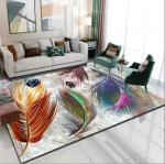Feather Living Room Floor Carpets North European Crystal Velvet Sofa Bedroom