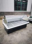 Cooked food display cabinet refrigerated preservation arc glass cover commercial