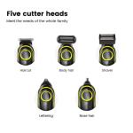 FCC Skinsafe 5 In 1 Hair Cutting Machine Full Set Multiscene Use Rechargeable