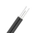 Black Fiber Optic Drop Cable High Practicability Novel Flute Design