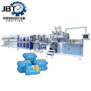Quality Flexible Non Woven Fabric Wet Tissue Machine Customization Folding Styles wholesale