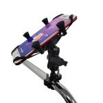 X Waterproof Bike Phone Stand , 3.5-6.5'' Metal Motorcycle Phone Mount 0.4kg