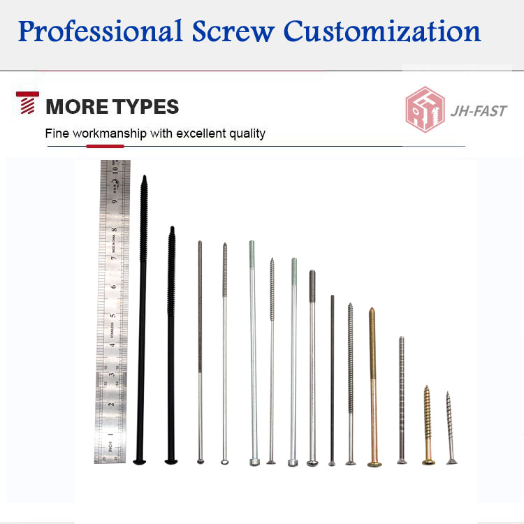 Stainless Steel Custom Extra Long Cross Countersunk Head Self-tapping Screw