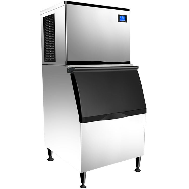 Professional Stainless Steel Ice Cube Maker Machine 500 Kg/Day