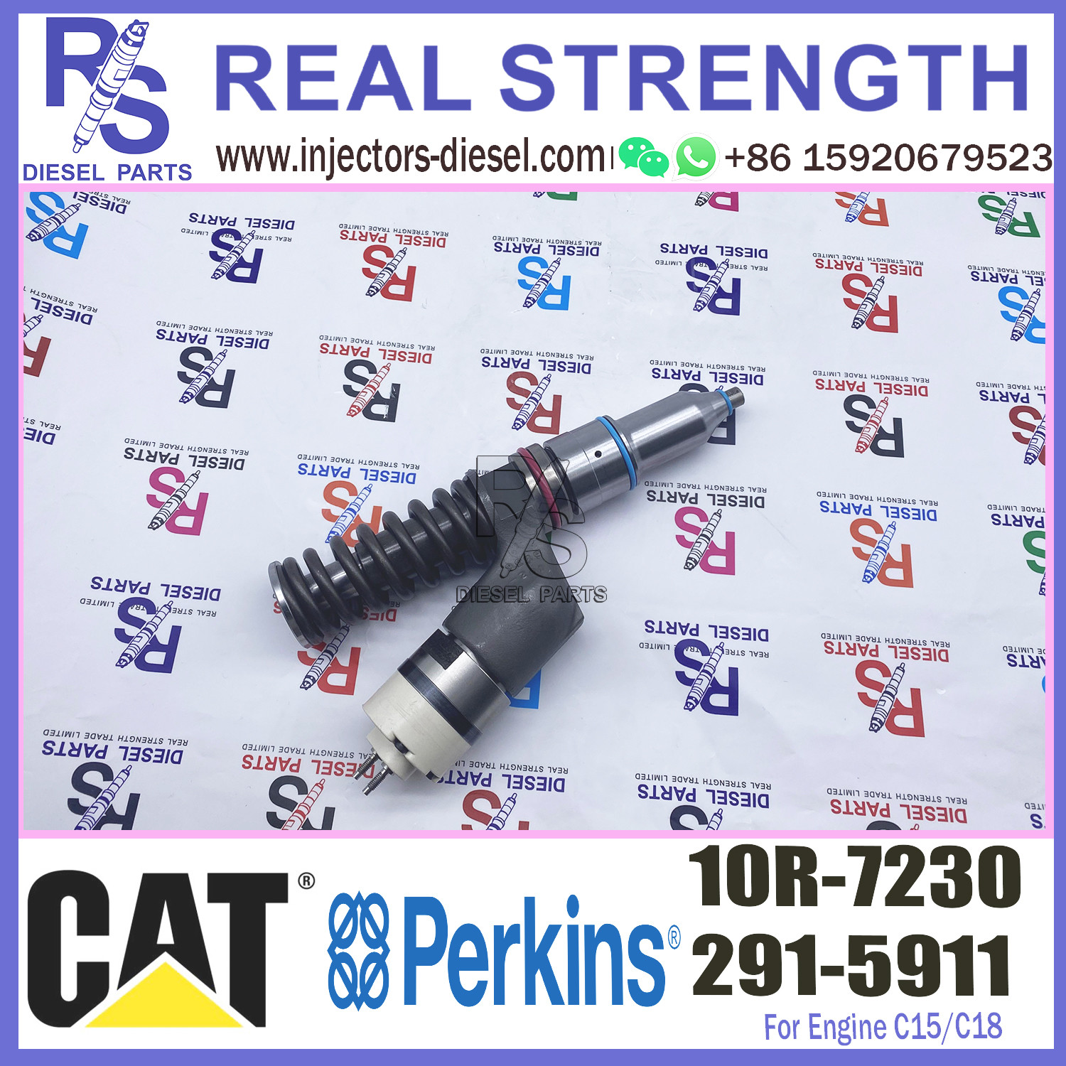 Diesel Engine Parts fuel injector 291-5911 10R-7230 For CAT Caterpillar Excavator 395 390F L