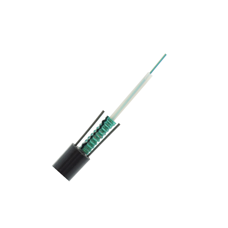 Steel Tape 4 Core Armoured Cable , Outdoor Underground Fiber Cable
