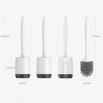 Factory supply Bathroom accessories cleaning household handheld white silicone