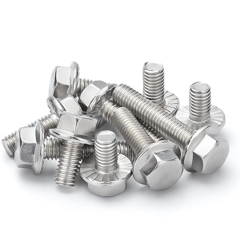 DIN6921 Grade 10.9 Outer Hexagonal Flange Bolt with Padded Flower Teeth Hex Bolt
