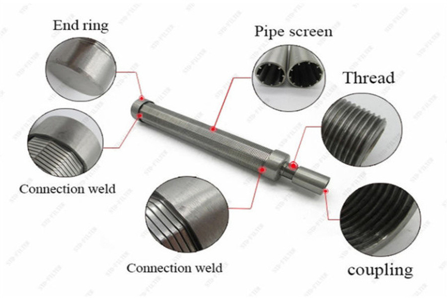 Johnson Wedge Wire Filter Tube Resin Trap Strainer Pipe In Water Input Device
