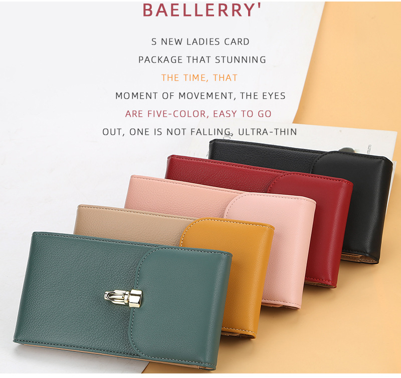 Customization Patterned Minibook PU Leather Card Holder Wallet for Large Capacity