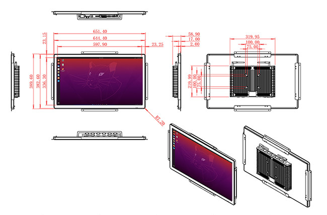 27-Inch Linux Touch Screen for Gaming Systems and Interactive Displays