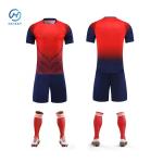 Comfortable Plain Soccer Jerseys in Purple or White Polyester for Unrestricted