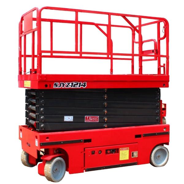 48V/4.5kw Motor Power 320kg Rated Load Hydraulic Wheel Mobile Scissor Lift