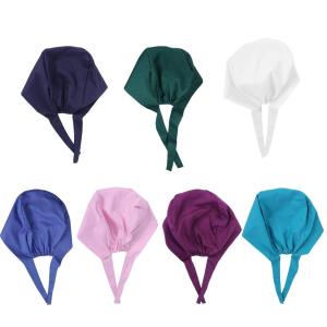 Quality Unisex Stretch Disposable Scrub Caps , Nursing Bouffant Scrub Hat wholesale