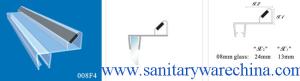 Quality Sealing Strips/waterproof magnetic strips/shower door seals/PVC Magnetic Seal 008F4 wholesale