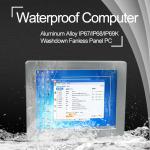 I5 6200 10 Inch Waterproof Touch Screen PC LAN USB RS232 Port Optional