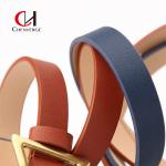 Exquisite Ladies Leather Belt Zinc Alloy Triangle Pin Buckle