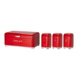 Metal Bread Bin Set Tea Can Coffee Can Kitchen Storage Bread Containers Kitchen