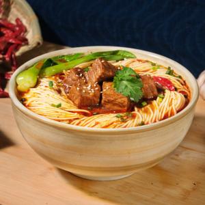 Quality Chongqing Xiaomian Chinese Braised Beef Noodles 206g Packaging wholesale
