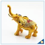 Enamel Craft Creative Antique Elephant Trinket Box Home Decoration Jewelry Box