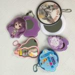 Single Side Plastic Anime Compact Mirror , Small Makeup Mirror For Purse