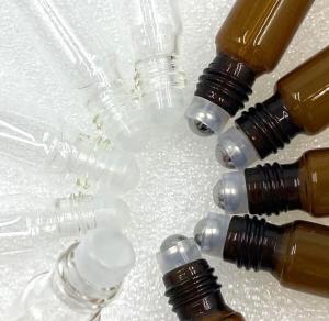 Quality Refillable Glass Rollerball Perfume Bottles 3ml 4ml 5ml Clear Transparent wholesale