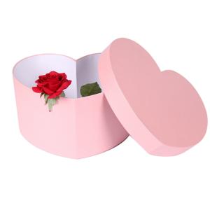 Quality Heart Shape Luxury Packaging Boxes / Pink Chipboard Craft Boxes With Logo wholesale