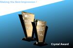 ascent crystal award/crystal trophy/crystal trophies/acrylic award/acrylic