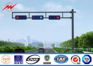 Quality Explosion - Proof Outdoor Round Traffic Steel Light Pole with Cross Arm wholesale