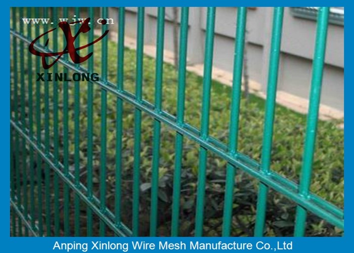 PVC Coated 656 / 868 Double Loop Wire Fencing For Public Road Protection