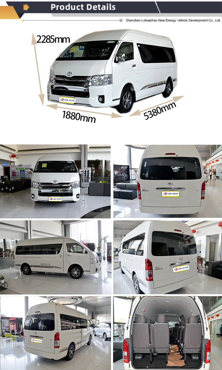 Multi-function Steering Wheel 13 Seat Small Buses for Toyota Haishi's Mini Coach in 2024
