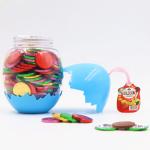 Egg Shape Custom Chocolate Coins 4 Colors In One Carton Private Label