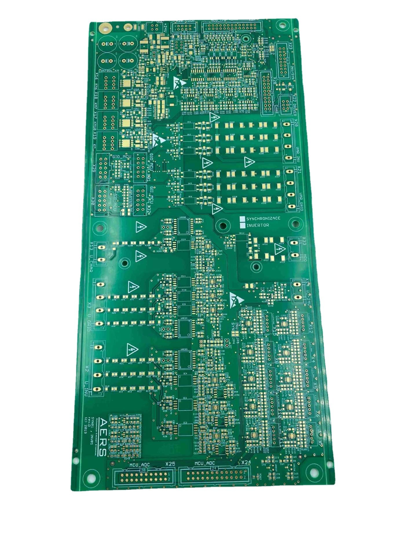 Thickness 1.6mm FR4 Material 2 Layer PCB Board Green Solder Mask