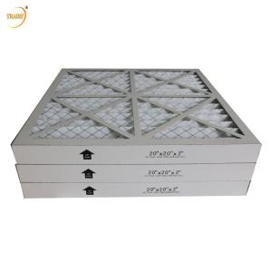 Quality UL900 Cardboard Frame Panel Industrial Folding Air Filter G3/G4 wholesale