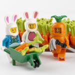 MOC accessories compatible with legoinglys farm food carrot building blocks