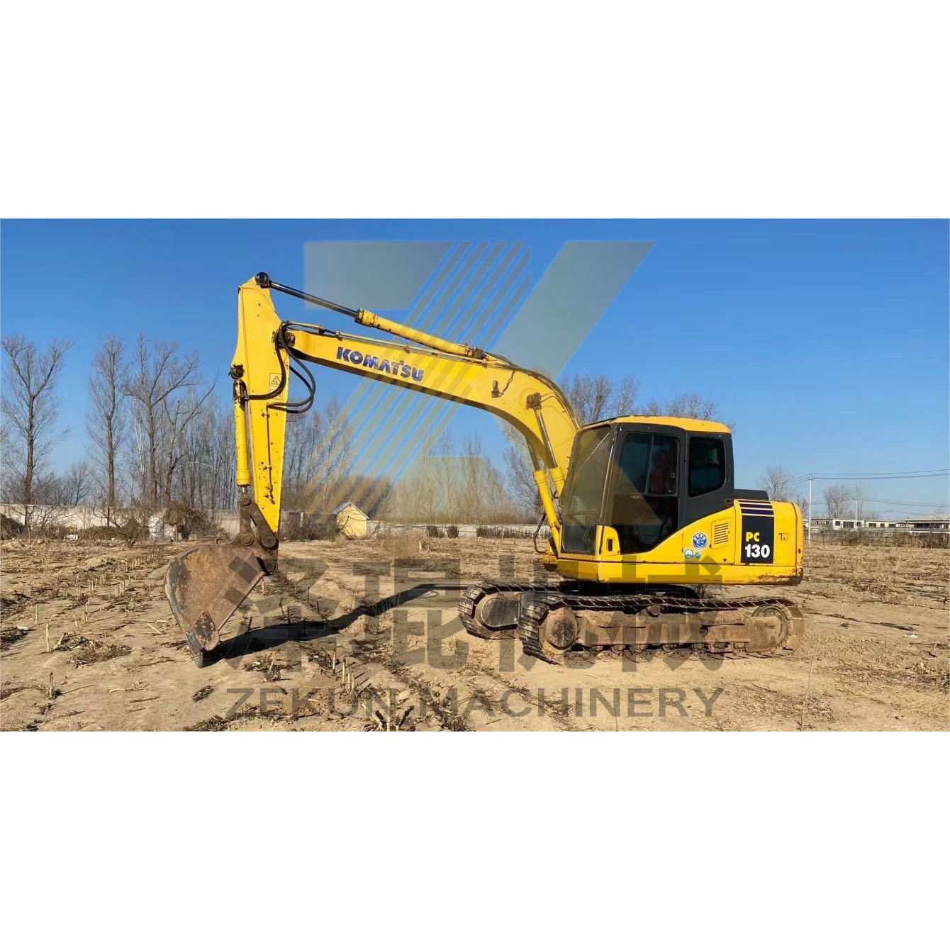 Used Komatsu PC130 Excavator 69KW Power with Hydraulic Valve
