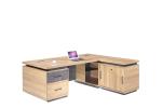 Simple Wooden Office Table , Contemporary Laminate Wood Executive Desk
