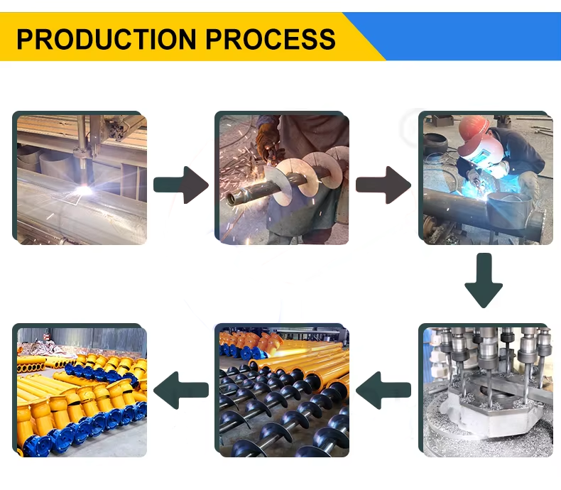 Flexible Screw Conveyor 10TPH 30TPH 50TPH Cement Screw Conveyor