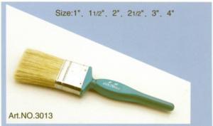 Quality Plastic handle pure natural bristle Chinese bristle synthetic mix paint brush No.3013 wholesale